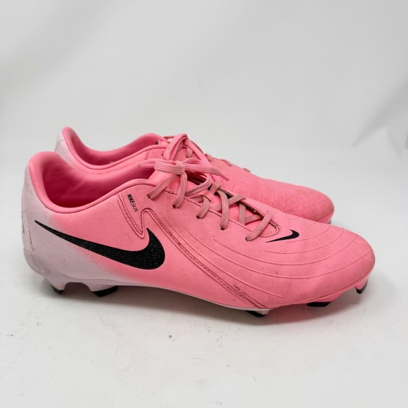 Nike Phantom GX Soccer Cleats Size 9 Pink Black Firm Ground Athletic Shoes - Picture 6 of 10
